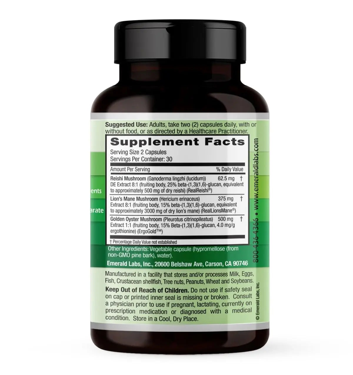 EMERALD LABS: Mushroom Memory & Focus Health