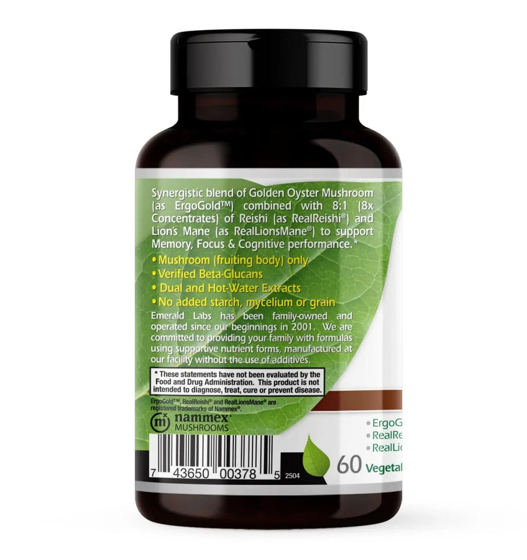 EMERALD LABS: Mushroom Memory & Focus Health
